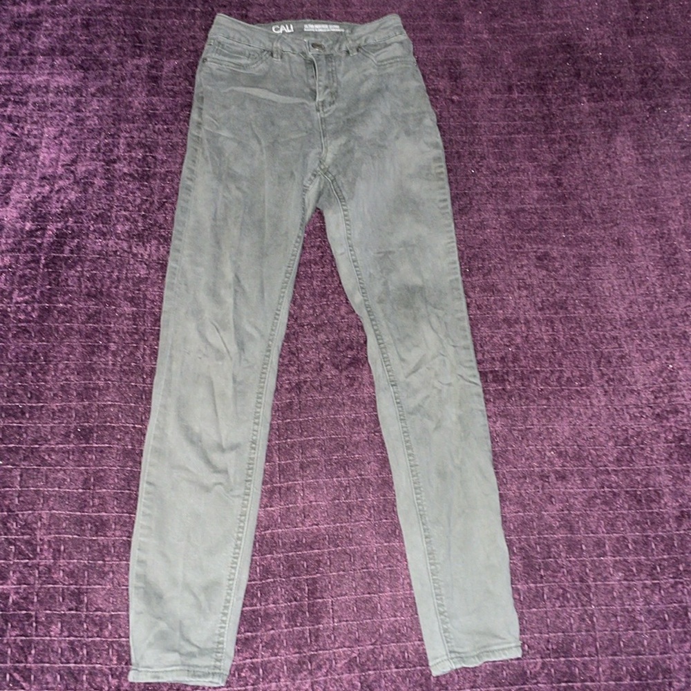 CALI High rise ultra high denim Jean skinny jeans size 1